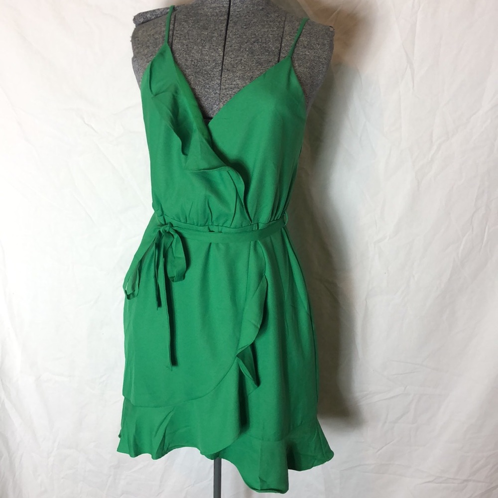 Dee Elly Kelly Green Summer Dress (C)